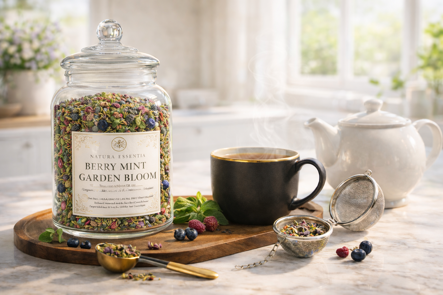 🌞 Berry Mint Garden Bloom